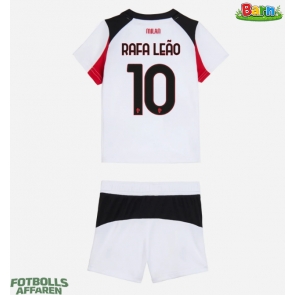 AC Milan Rafael Leao #10 Bortaställ Barn 2025-26 Kortärmad (+ Korta byxor)
